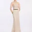 Strapless pearl long dress